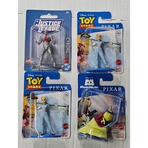 Mattel Micro Collection Disney Pixar Toy Story Bo Peep Roz‎ Cyborg Figure Lot 4